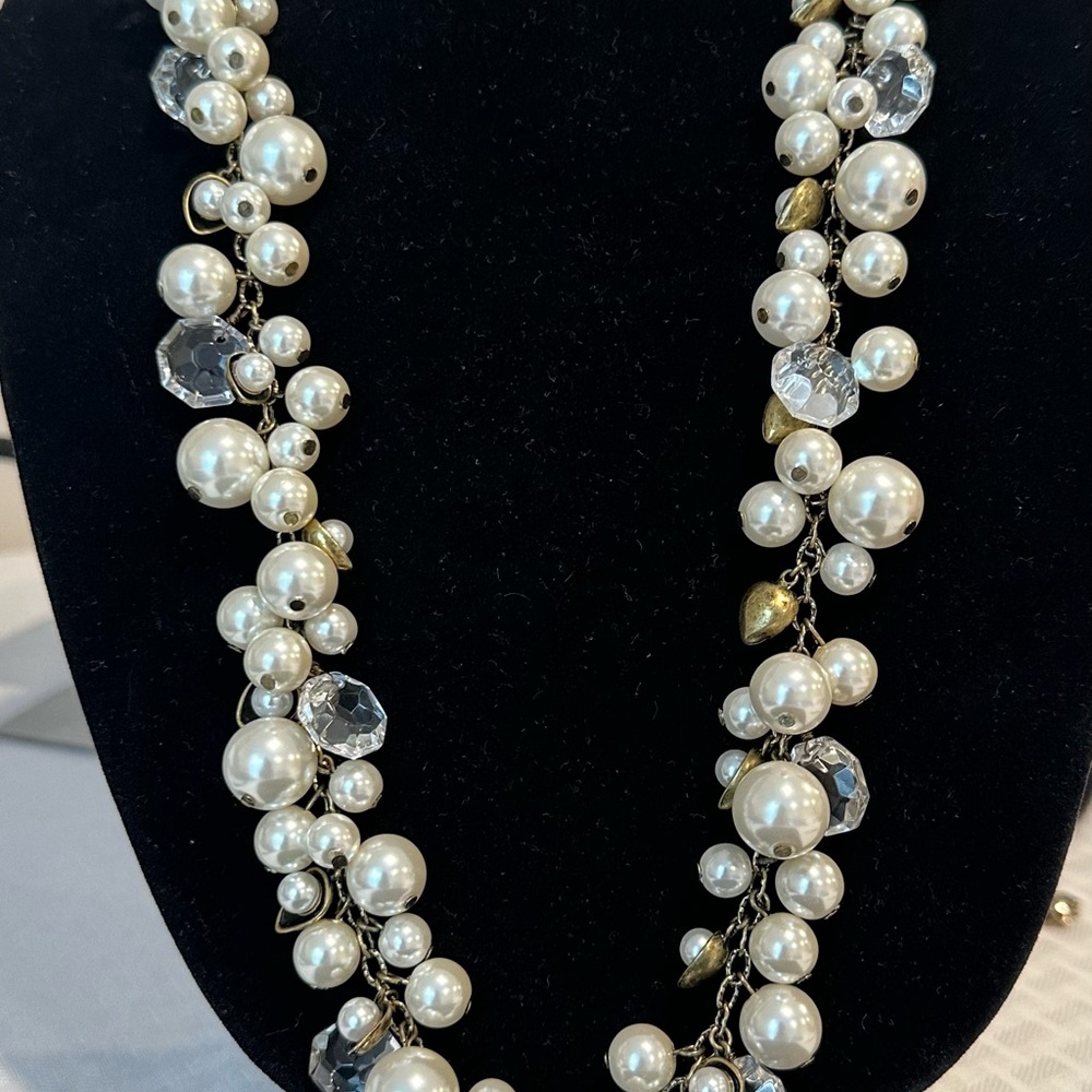 Chloe + Isabel Silver White Pearl Necklace